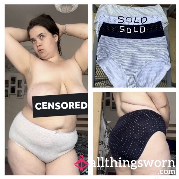 Cotton Fullback Panties- Choose Your Colour And Pattern- UK Size 16 💖