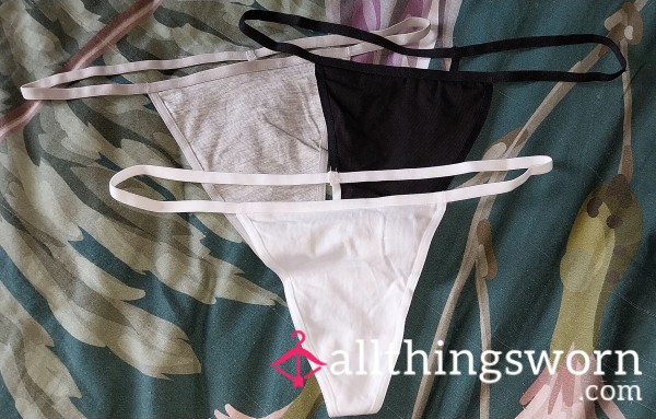 🤍Cotton G-String🤍48hr Wear, Worldwide Shipping, Extended Wears And Coatings Available