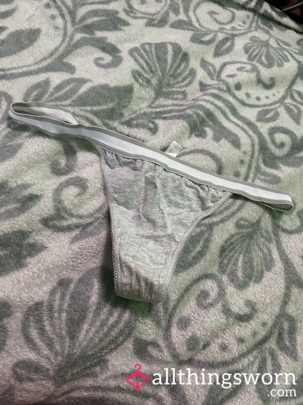 Cotton Grey Thong
