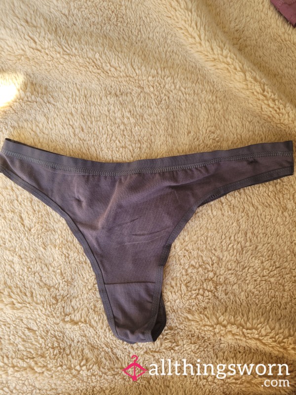Cotton Gym Thong 😈 • Holds My Smell So Well🥵