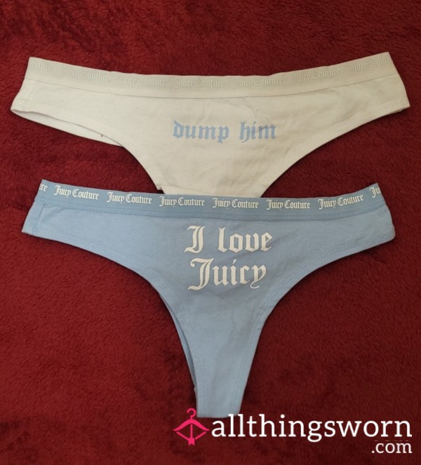 Cotton Juicy Couture Thongs