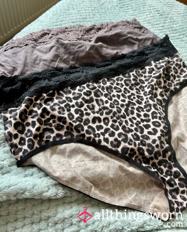 Cotton & Lace Fullbacks - BBW Size 24 😈