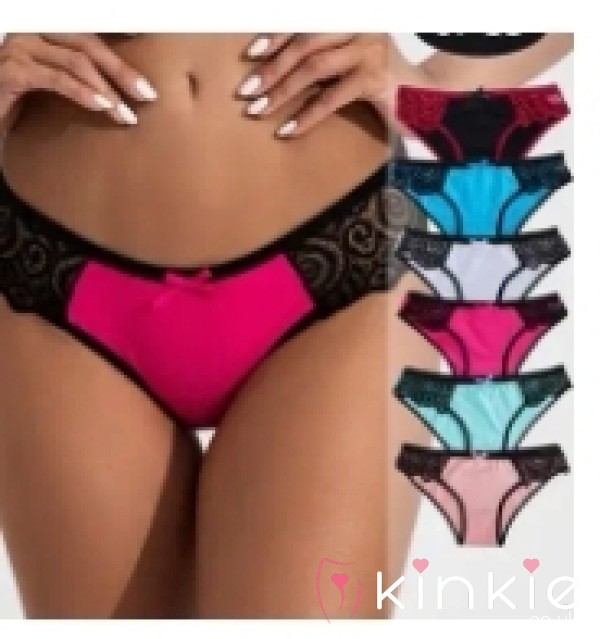 Cotton & Lacy Fullback Panties Sz 16