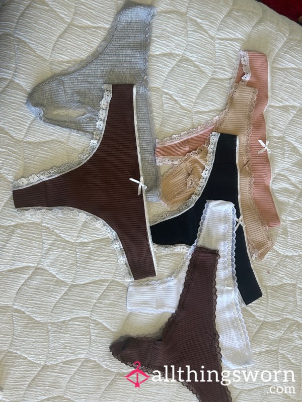 Cotton Panties W/ Lacey Edge