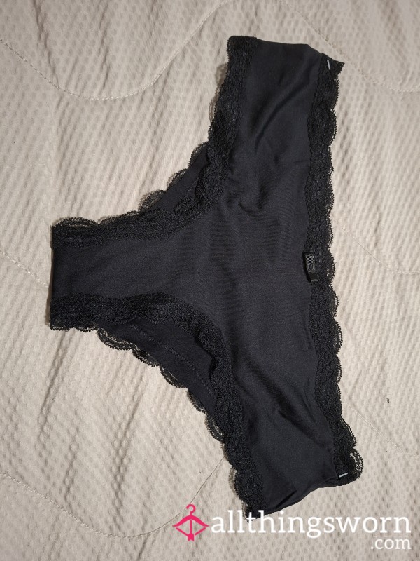 Cotton Panties With Lace Trim