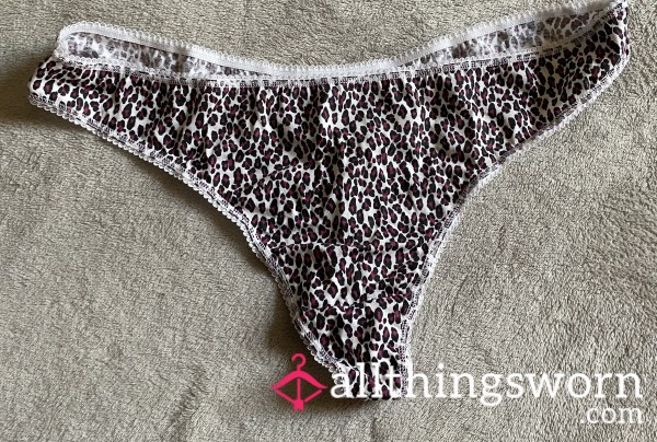 Cotton Patterned Thong