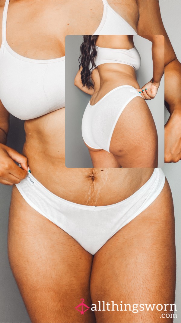 Cotton Ribbed Fullback Panties