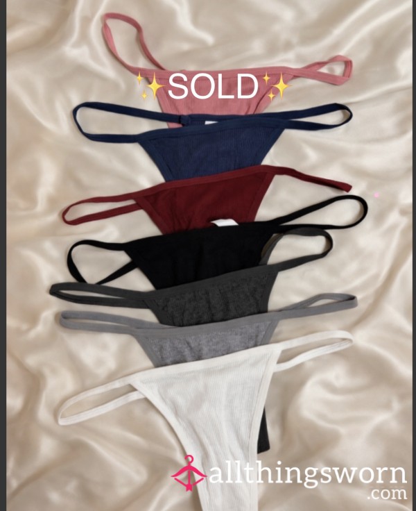 Cotton Thong (48hrs)