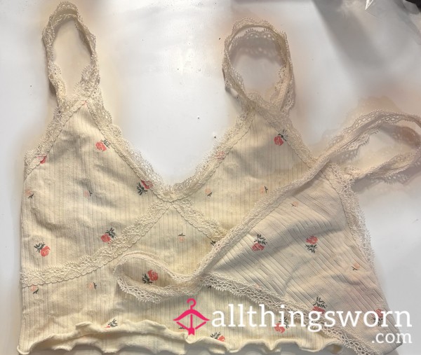 Cotton Thong And Bralette Set 🌸