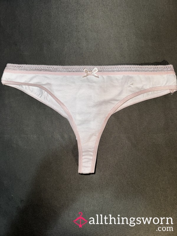 Cotton Thong Pink