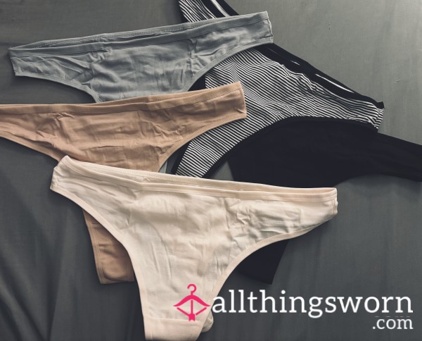 Cotton Thongs 🖤
