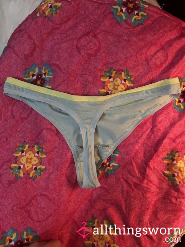 Blue Cotton Thongs