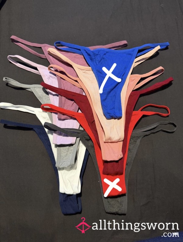 Cotton Thongs🥵 Loads Of Different Colours Plenty Of Extras Can Be Added On😈🤫