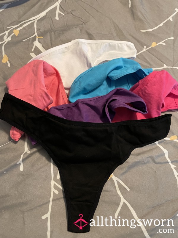 Cotton Thongs-multiple Colors