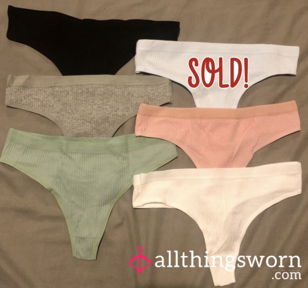 ✨Worn Cotton Thongs / Panties✨