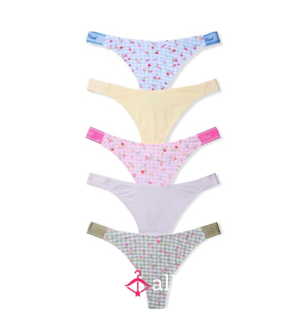 🌷🌼 Cotton Victoria Secret Spring Collection Thongs 🌺 🍓🌸