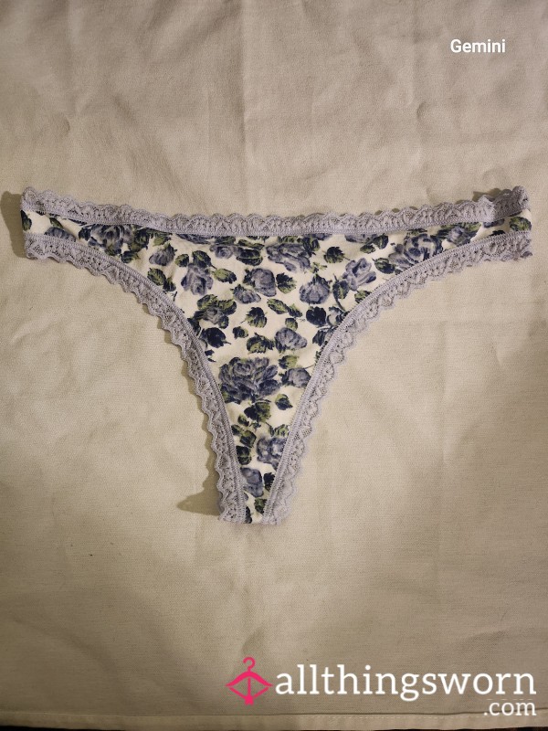 Cotton Victorias Secret Flor*l Thong
