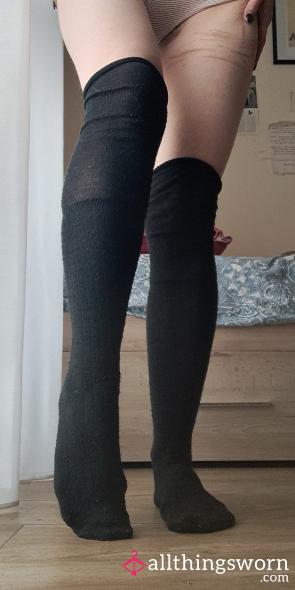 Cotton Well Worn Stockings/High Knee Socks
