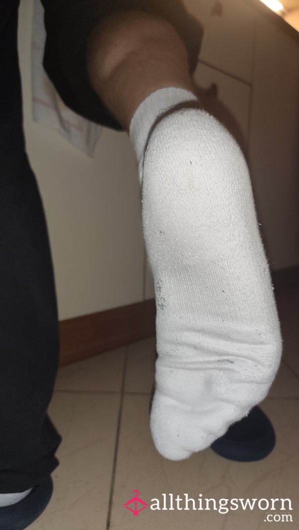 Cotton White Old Stinky Used Socks