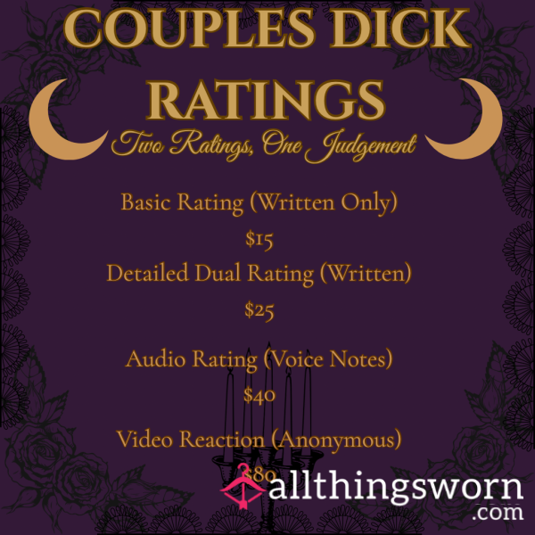🔮 Couples C*ck Rating – Double The Judgment