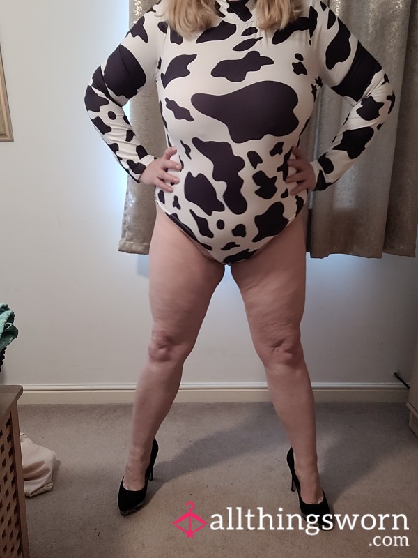 Cow Print Bodysuit