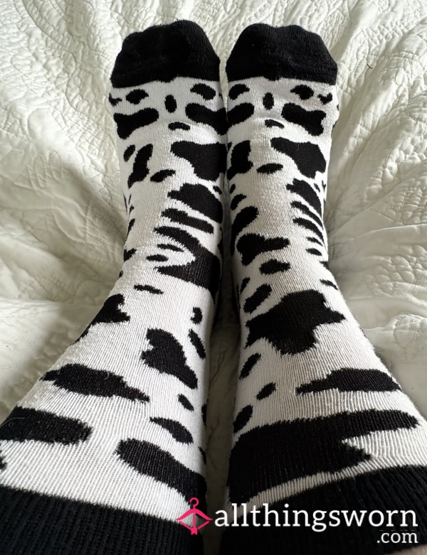 Cow Print Socks