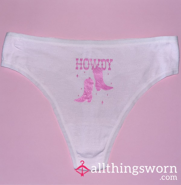 Used Cowgirl Cotton Panties