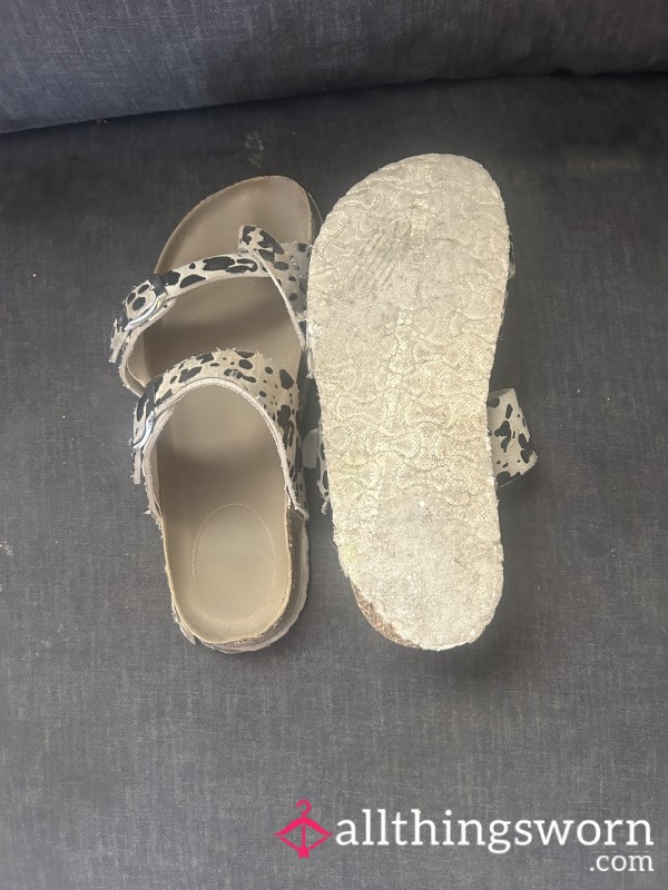 Cowprint Sandals