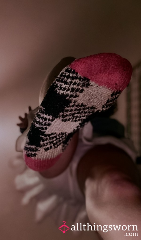 Cozy Fuzzy Sock Tease 💕