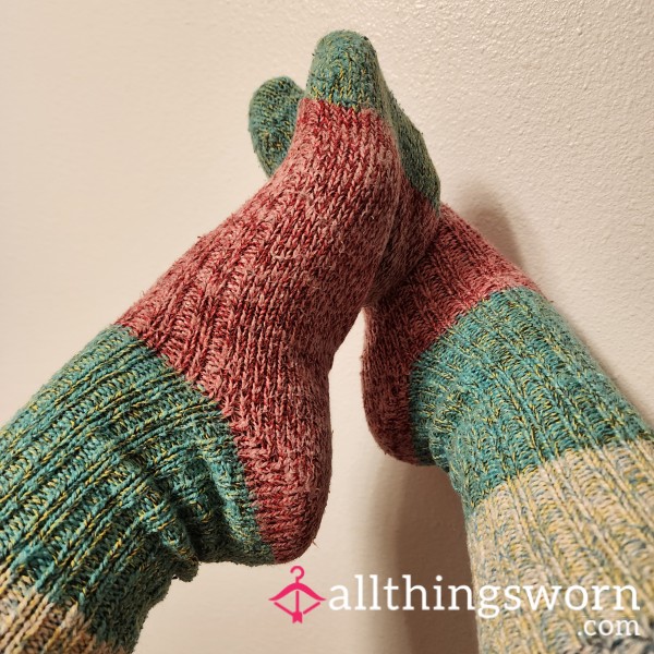 Cozy Knit Coloful Socks