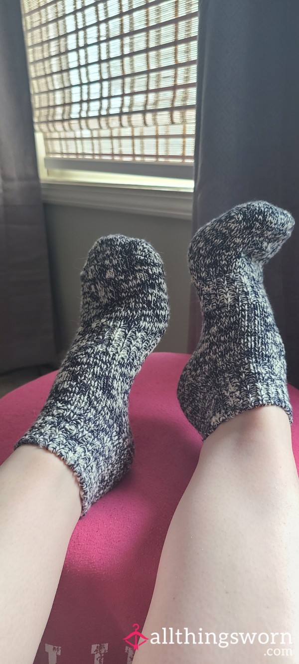 Cozy Knitted Navy Socks