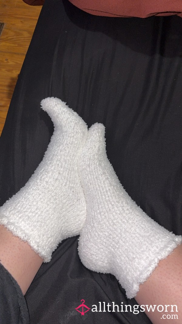 Cozy Soft White Socks💙
