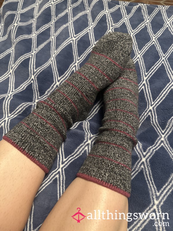 Cozy Striped Socks • Soft & Warm • Cute Style