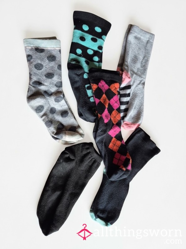 Cozy & Sweaty: Well-Worn Fun Patterned Long Socks