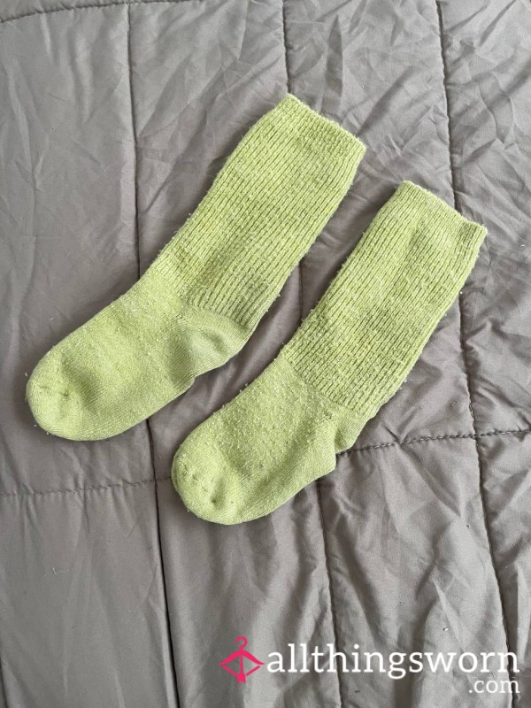Cozy Yellowish Wool Socks