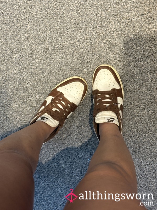 Cream And Brown Nike Dunks