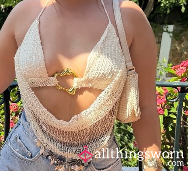 Cream Bra