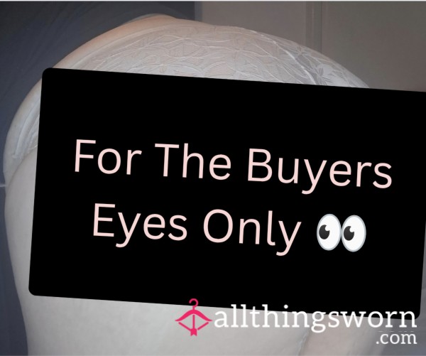 Cream Coloured Panties Ready To Go Now!