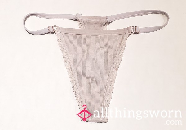 Pi*sed Thong Panties From An Indigenous Transgurl