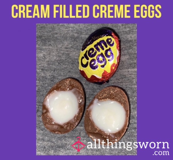 Cream Filled Creme Eggs🍫