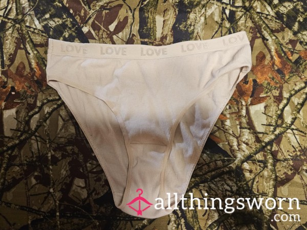 Cream High Waisted Bikins Worn 24 Hours