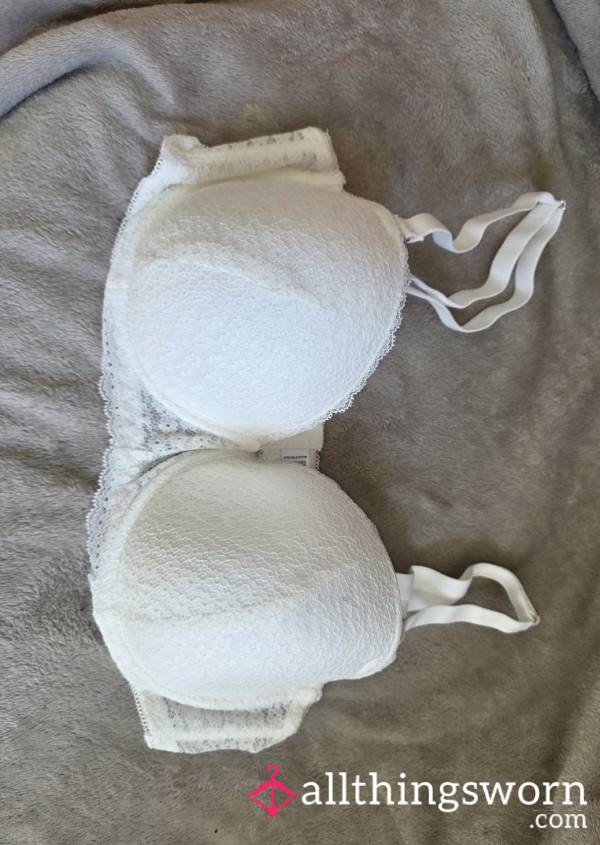 Cream Lace Balcony Bra