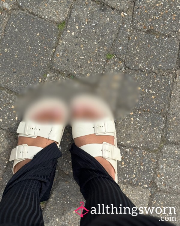 Cream Sandals - Size 8