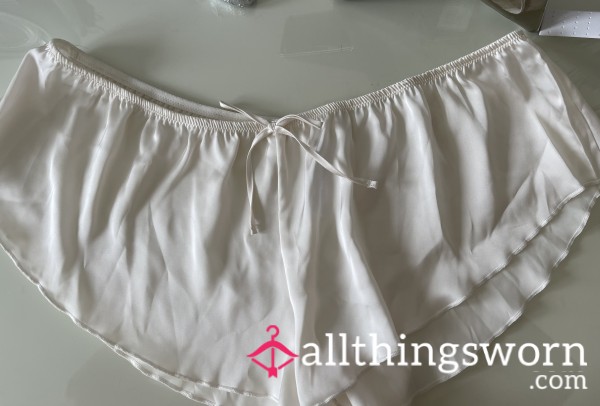 Cream Satin French Knickers