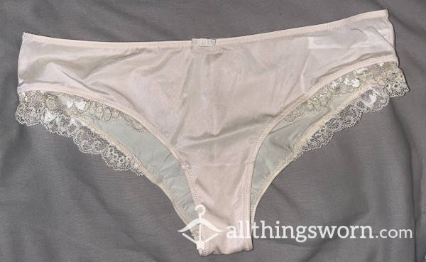 Cream Satin/silk Panties