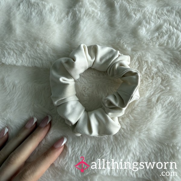 Cream Scrunchie