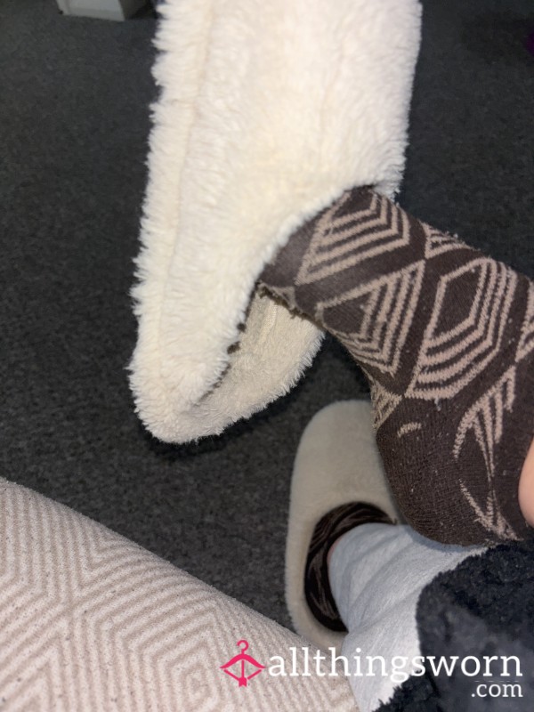 Cream Smelly Slippers