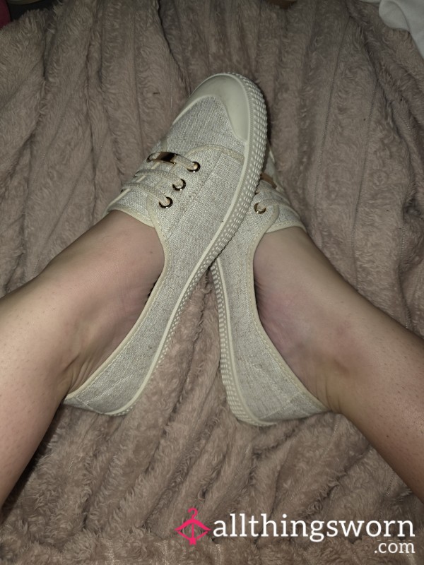 Cream Sneakers