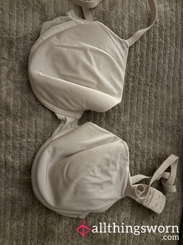 Cream T-shirt Bra (well Worn)