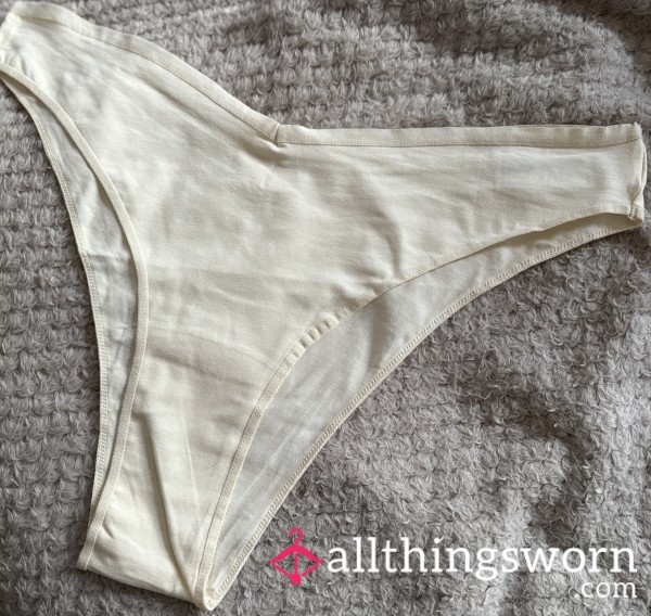 Cream Thong